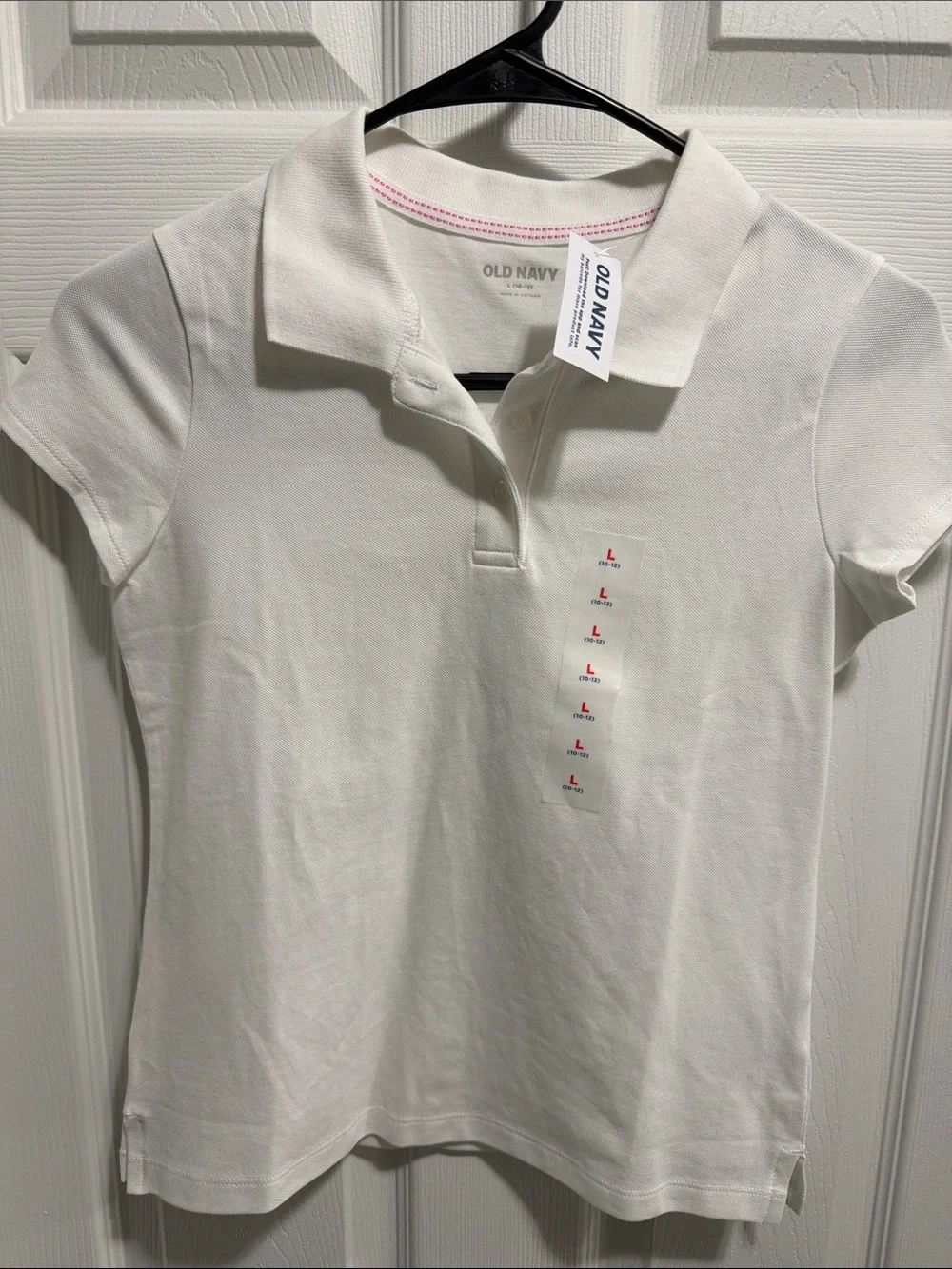 NWT Old Navy White Girls Polo Shirt
